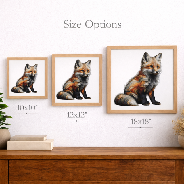 Woodland Fox Art Print