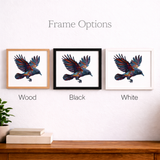 Woodland Crow Art Print