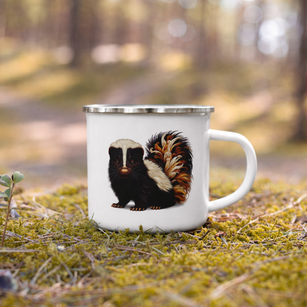 Woodland Skunk Camp Mug