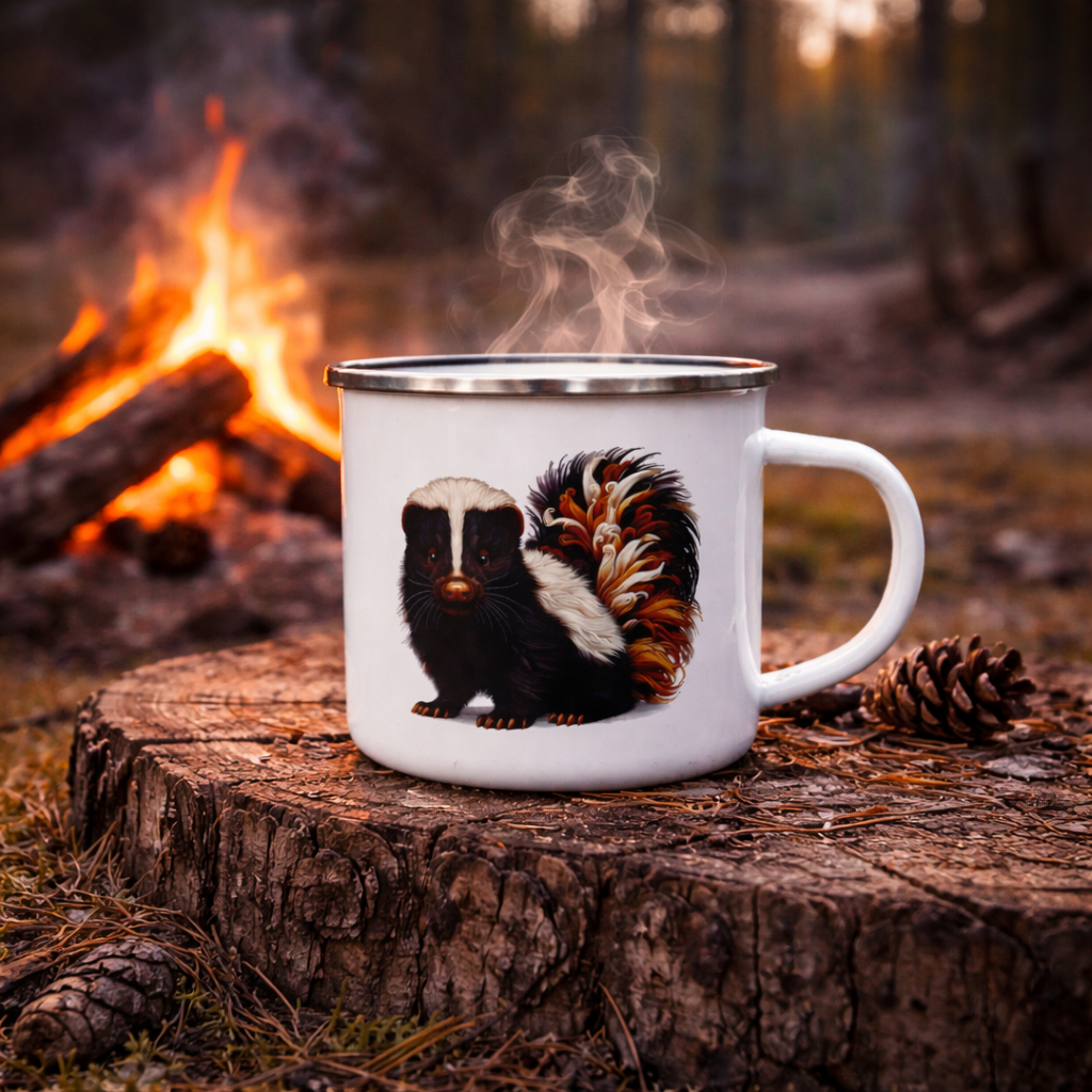 Woodland Skunk Camp Mug