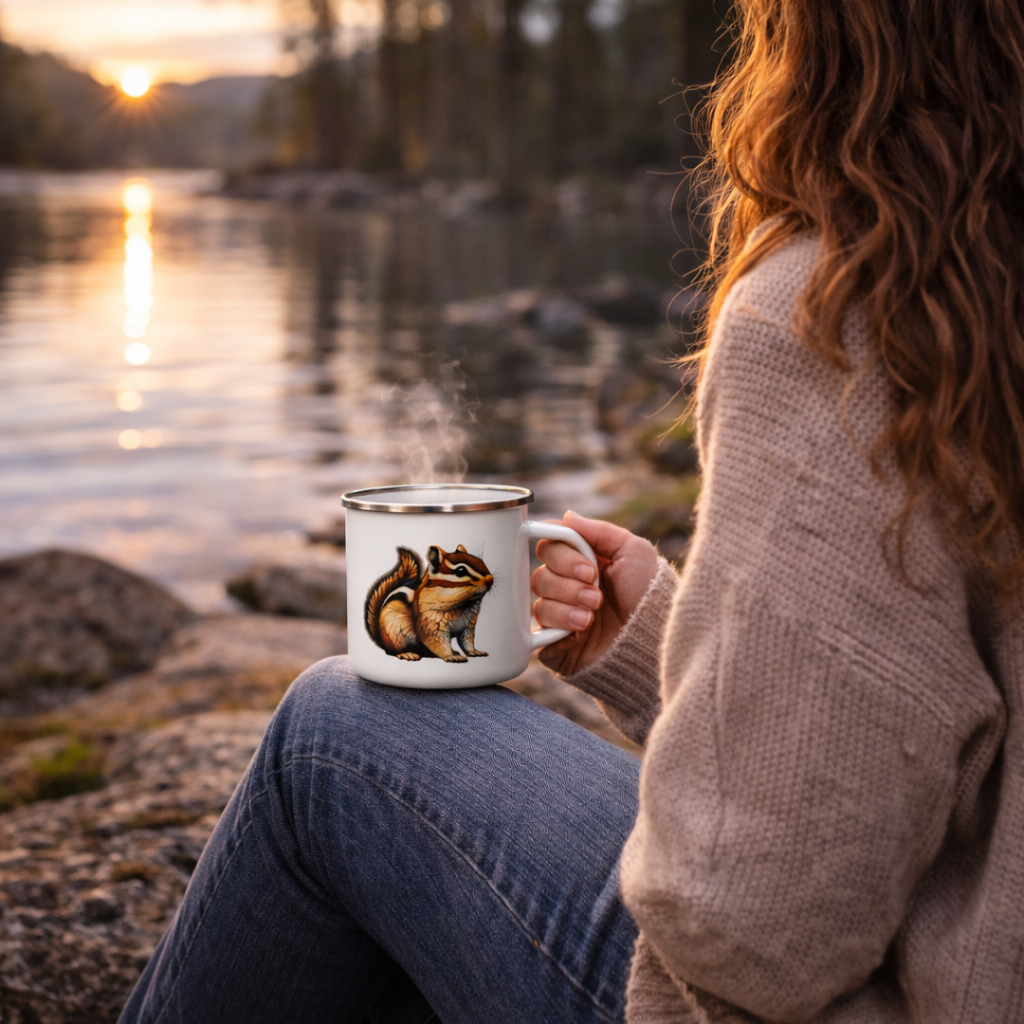 Woodland Chipmunk Camp Mug