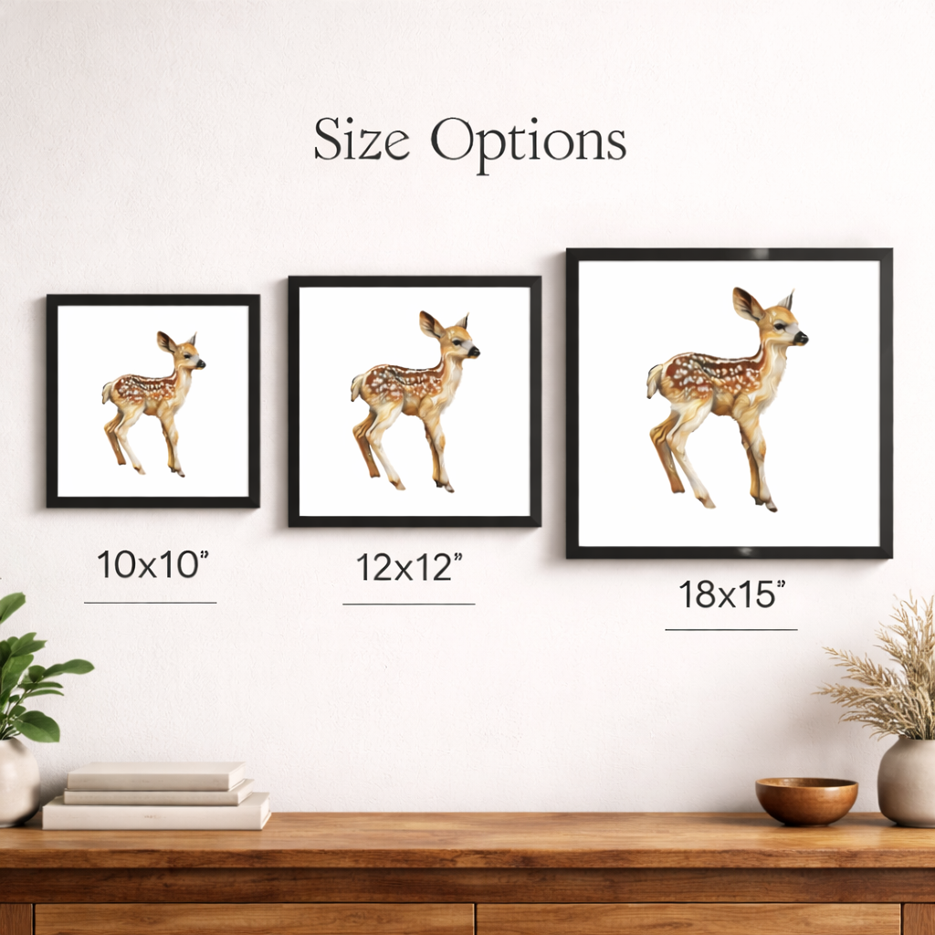 Woodland Fawn Art Print