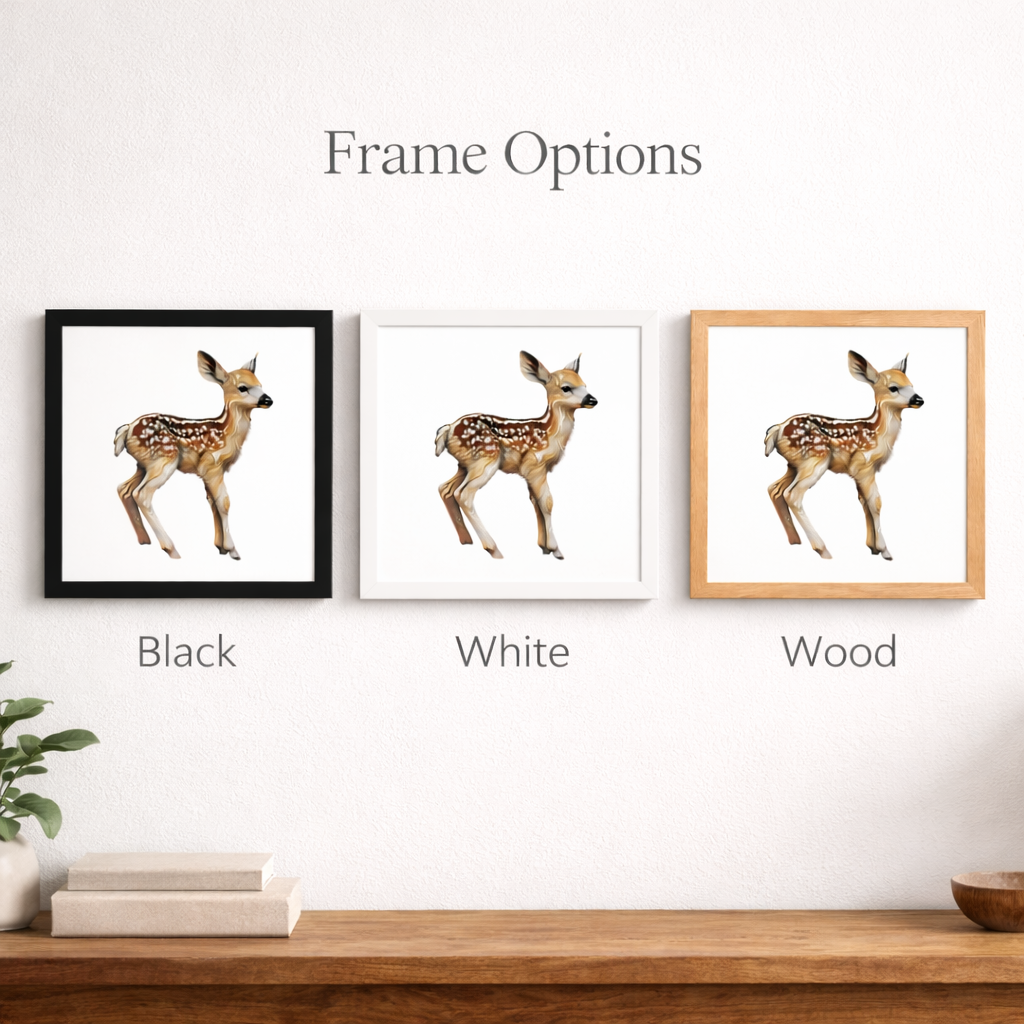 Woodland Fawn Art Print