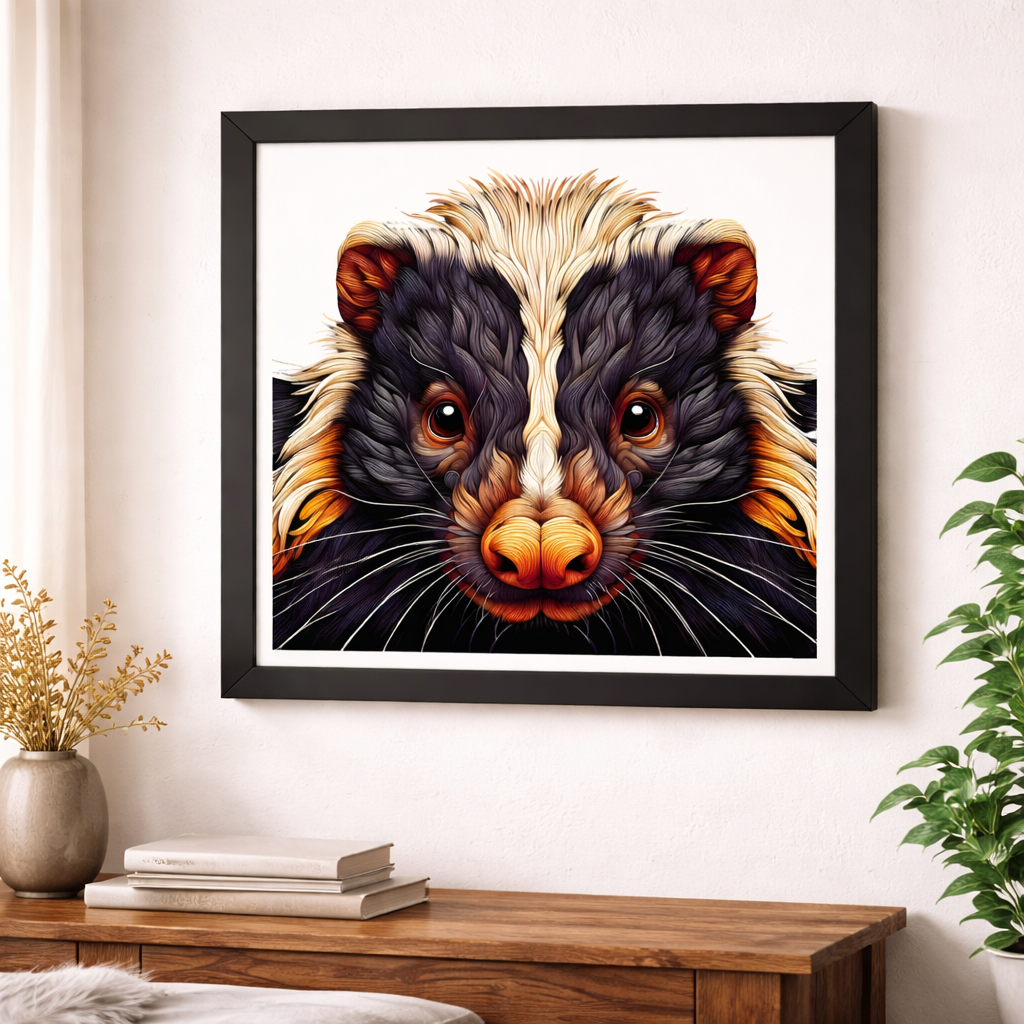 Woodland Skunk Art Print