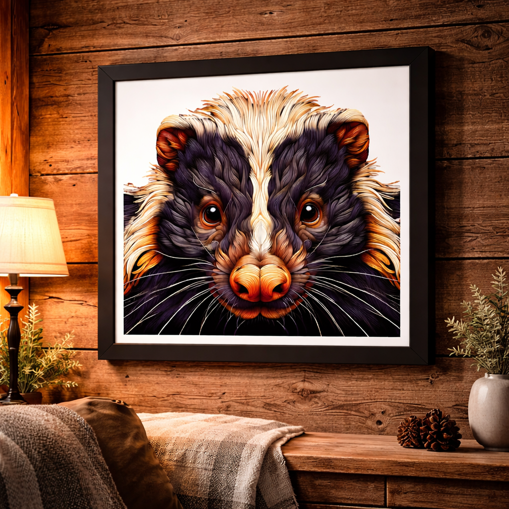 Woodland Skunk Art Print