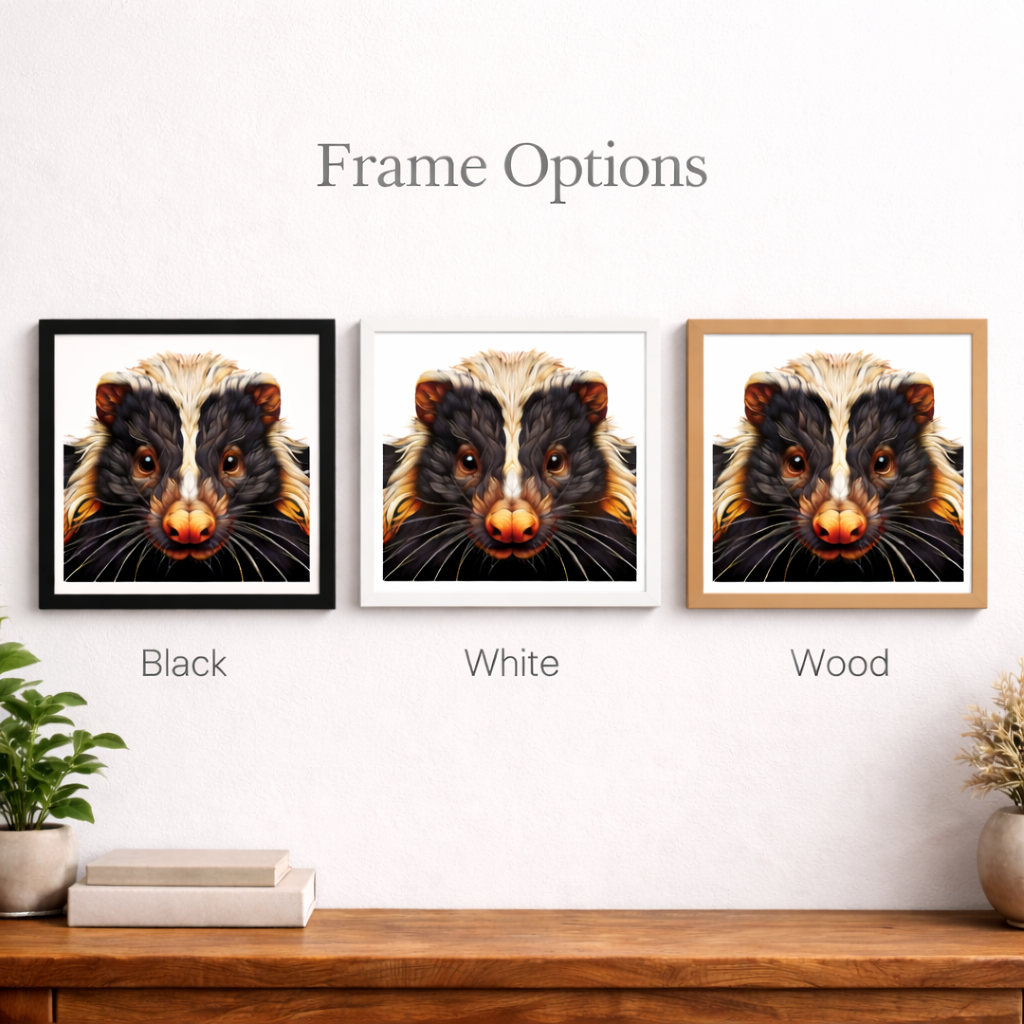 Woodland Skunk Art Print
