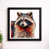 Woodland Raccoon Art Print