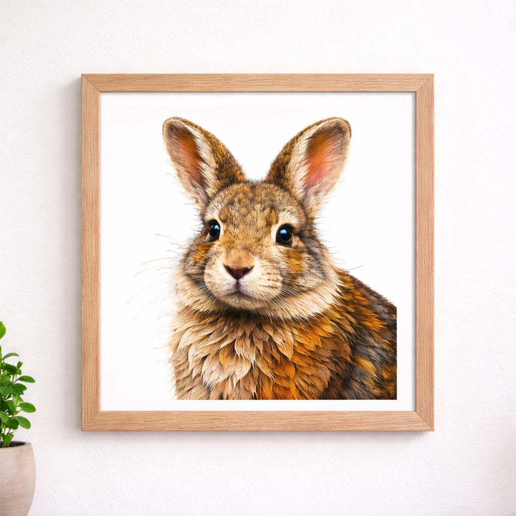 Woodland Rabbit Art Print