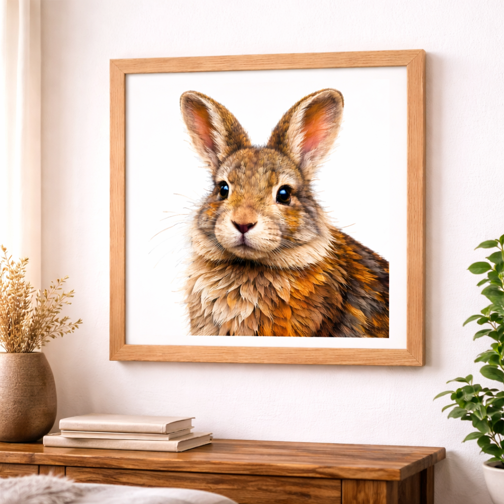 Woodland Rabbit Art Print