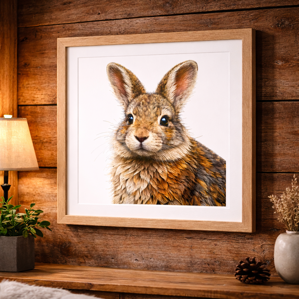 Woodland Rabbit Art Print