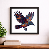Woodland Crow Art Print