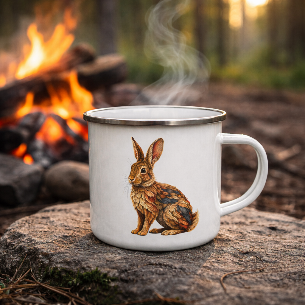 Woodland Rabbit Camp Mug
