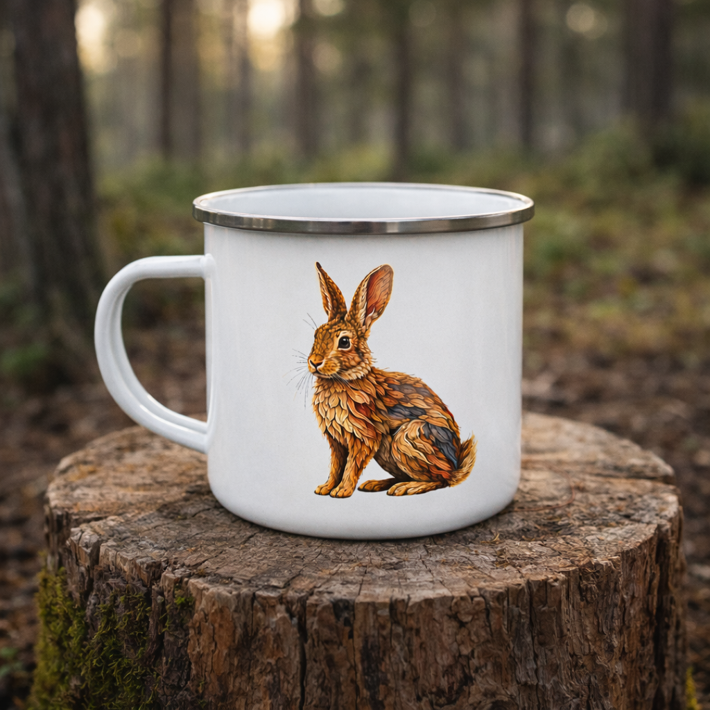 Woodland Rabbit Camp Mug