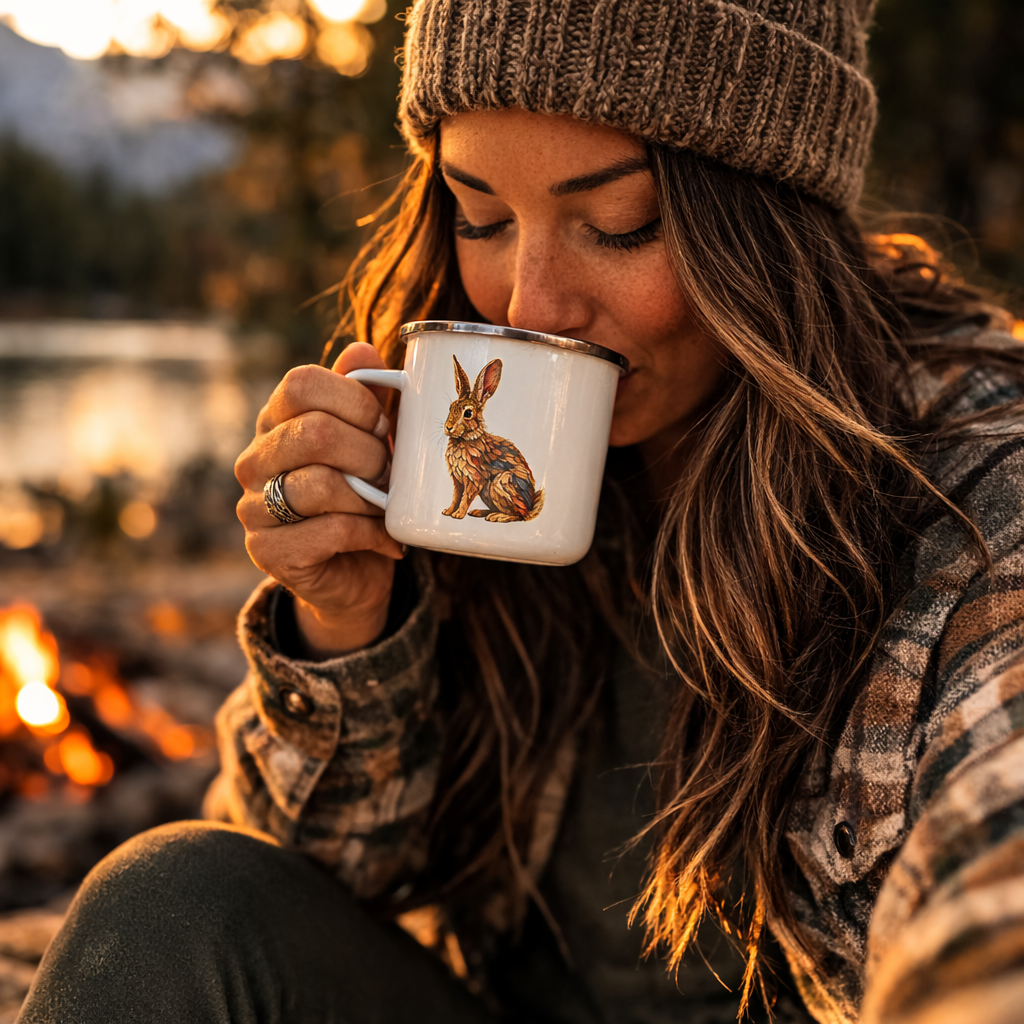 Woodland Rabbit Camp Mug