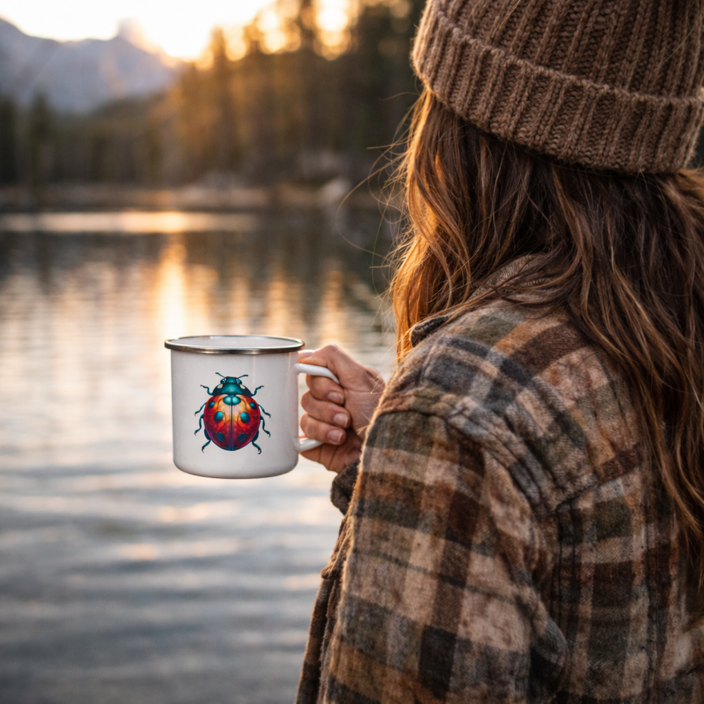 Woodland Ladybug Camp Mug