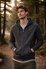 Timberline Wolf Zip Hoodie