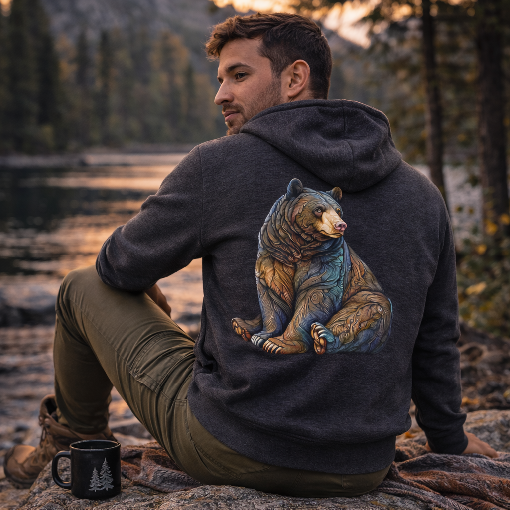 Timberline Bear Zip Hoodie