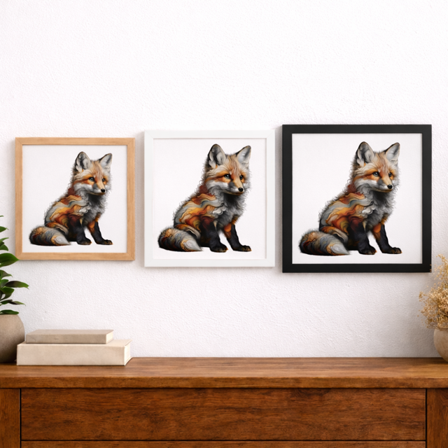 Woodland Fox Art Print