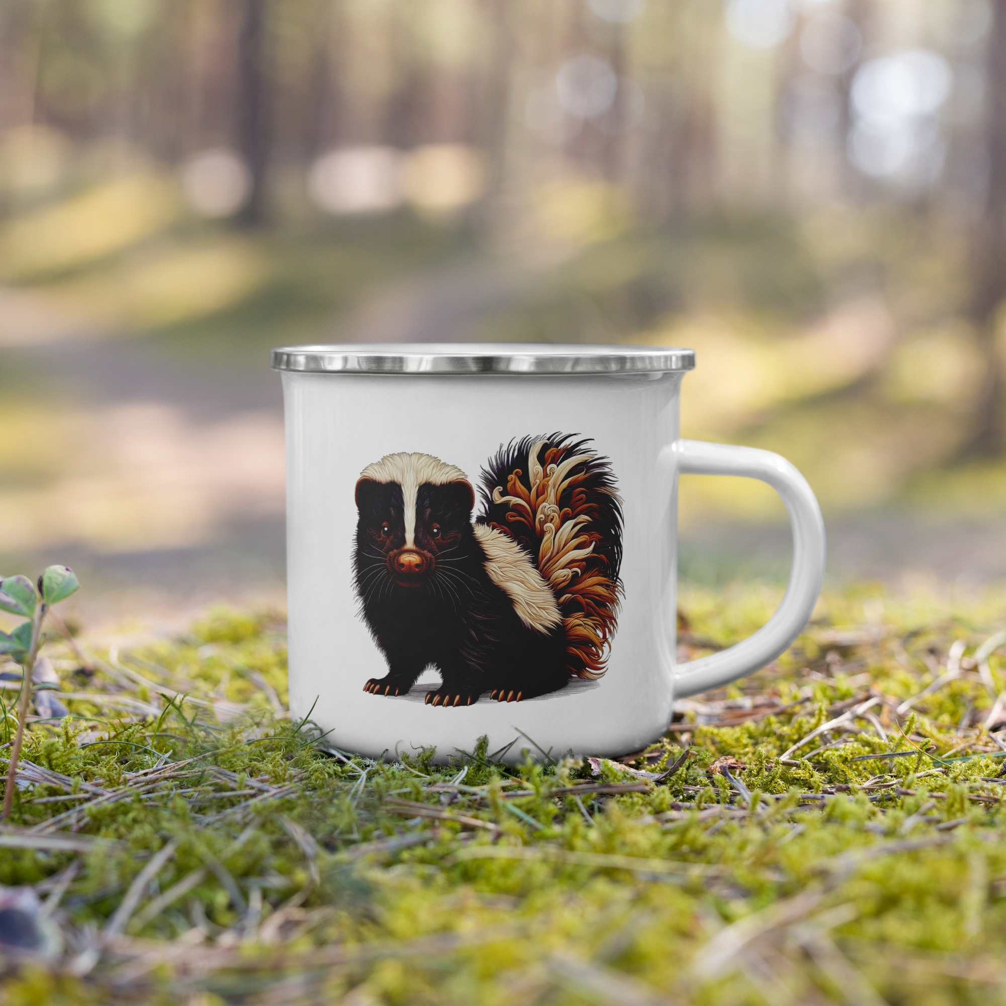 Woodland Skunk Camp Mug