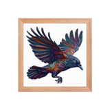 Woodland Crow Art Print