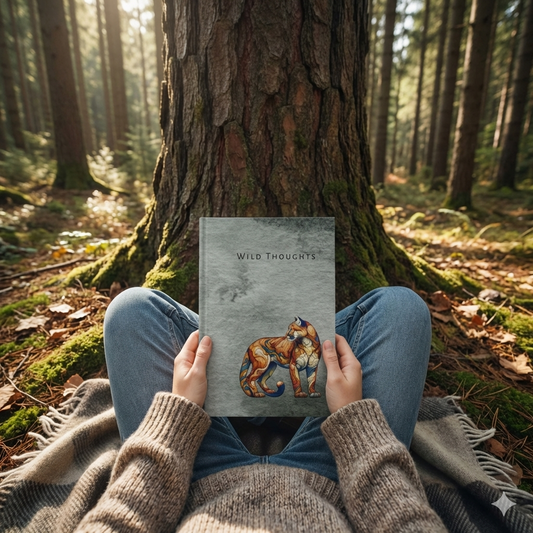 Timberline Cougar Journal – Matte Hardcover Writing Journal, Nature Inspired Keepsake, Minimalist Luxury Journal, Thoughtful Gift