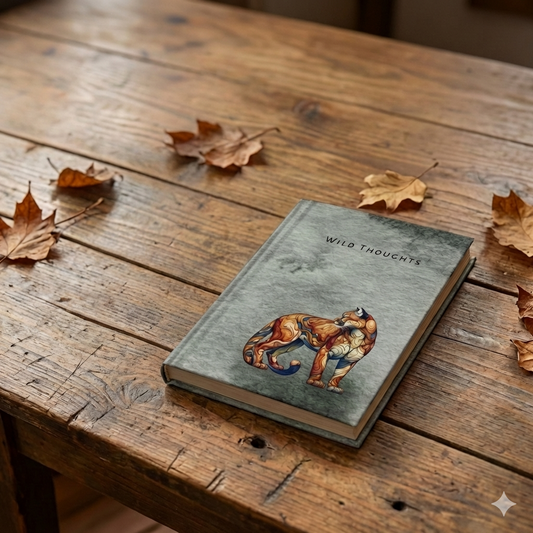 Timberline Cougar Journal – Matte Hardcover Writing Journal, Nature Inspired Keepsake, Minimalist Luxury Journal, Thoughtful Gift