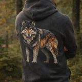 Timberline Wolf Zip Hoodie