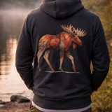Timberline Moose Zip Hoodie